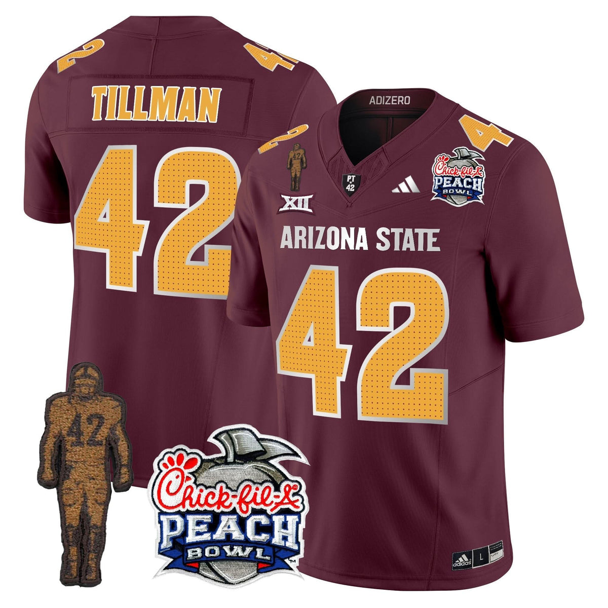 San Diego Padres Pat Tillman & Peach Bowl Patch Vapor Limited Jersey V2