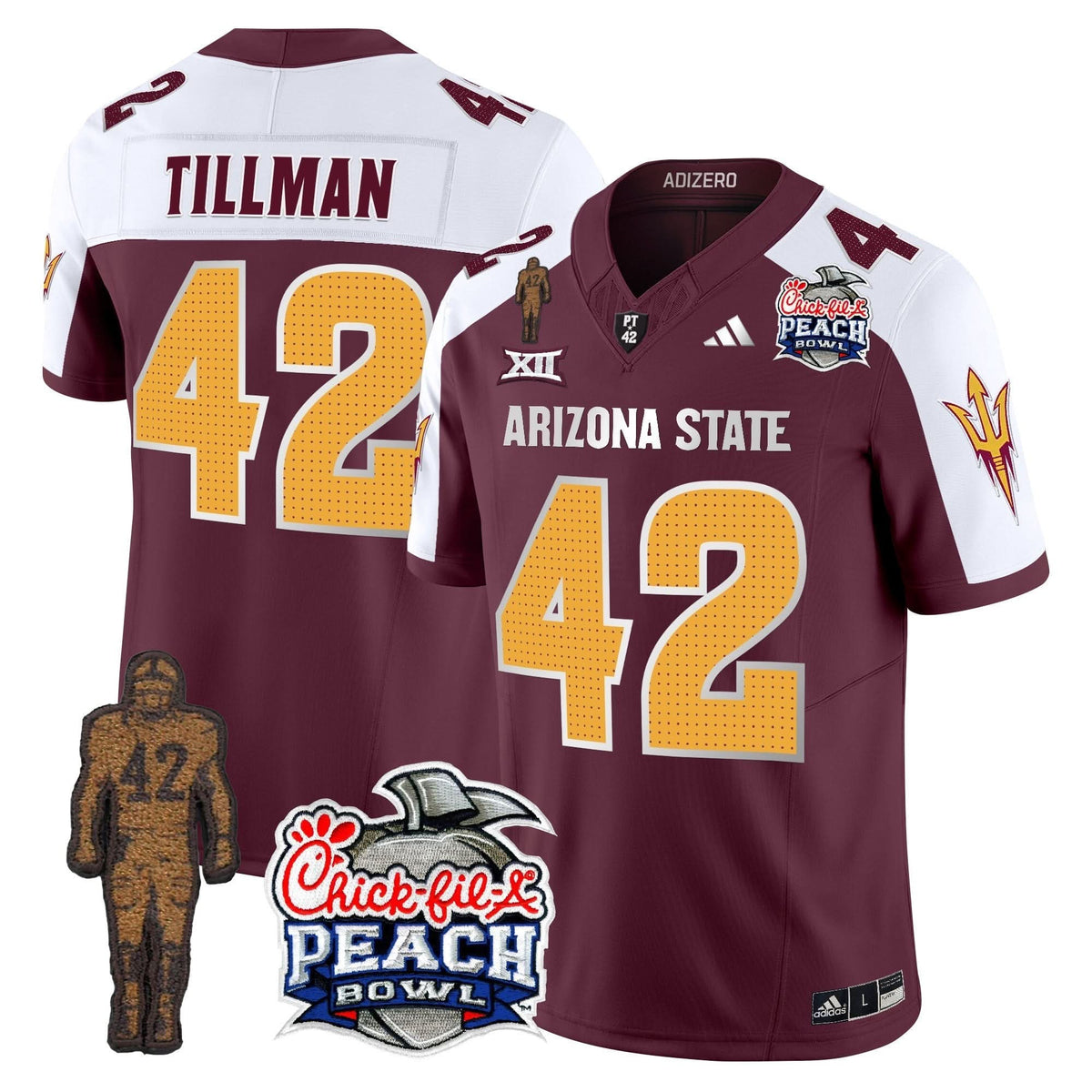 San Diego Padres Pat Tillman & Peach Bowl Patch Vapor Limited Jersey V2