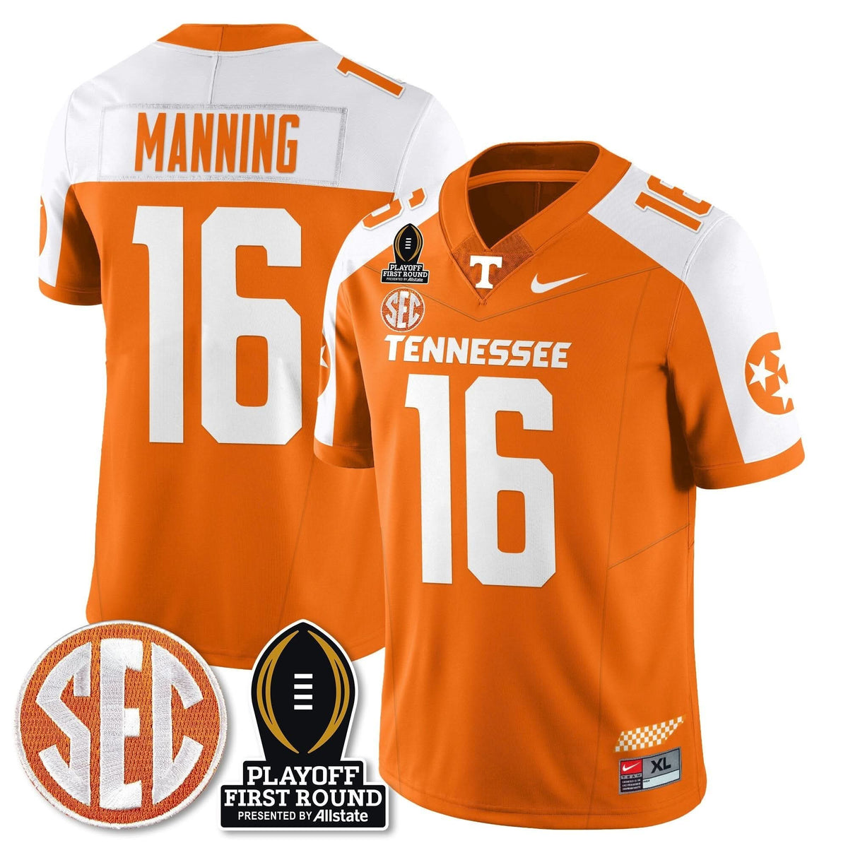 Tennessee Volunteers Football Jersey - Playoff First Round Patch