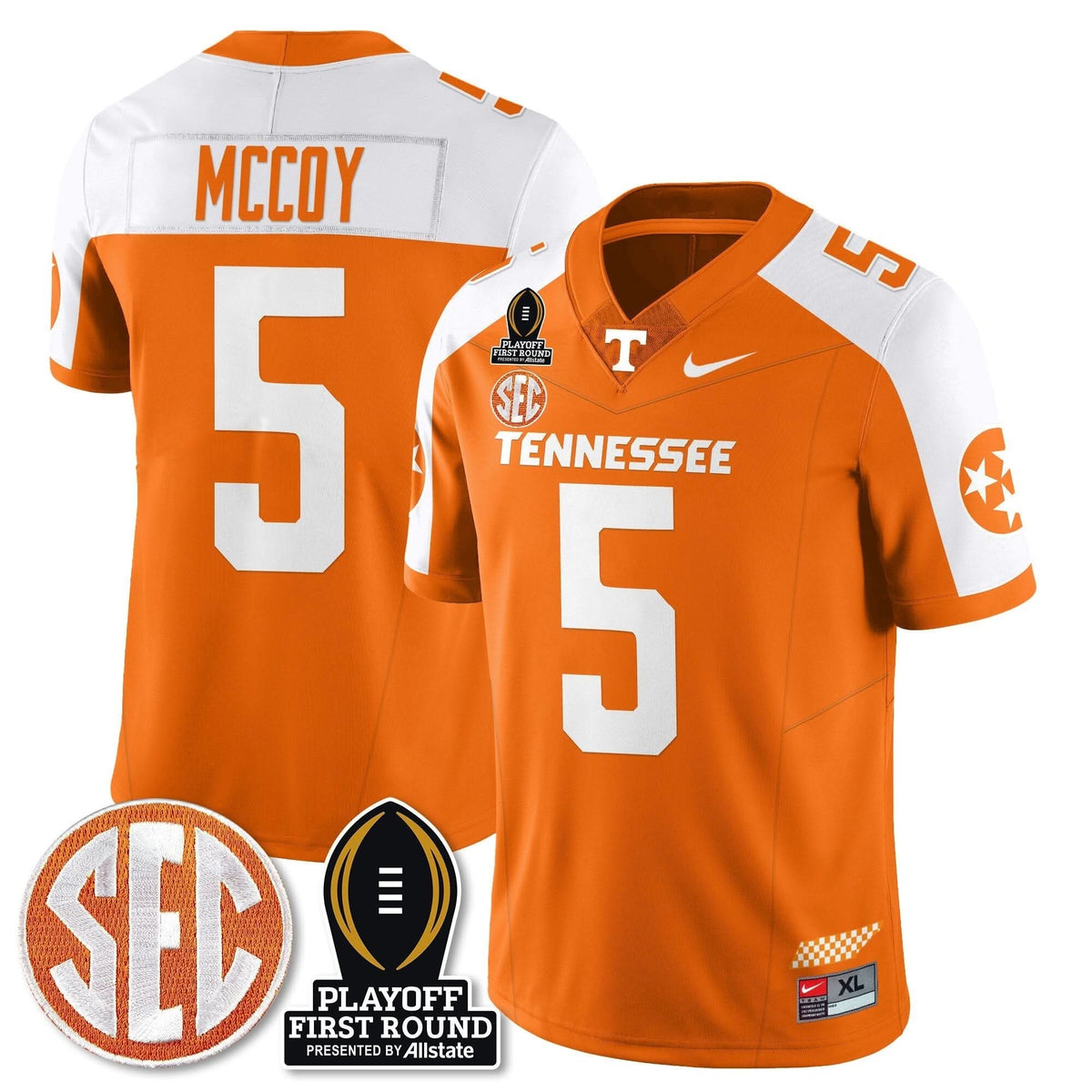 Tennessee Volunteers Football Jersey - Playoff First Round Patch