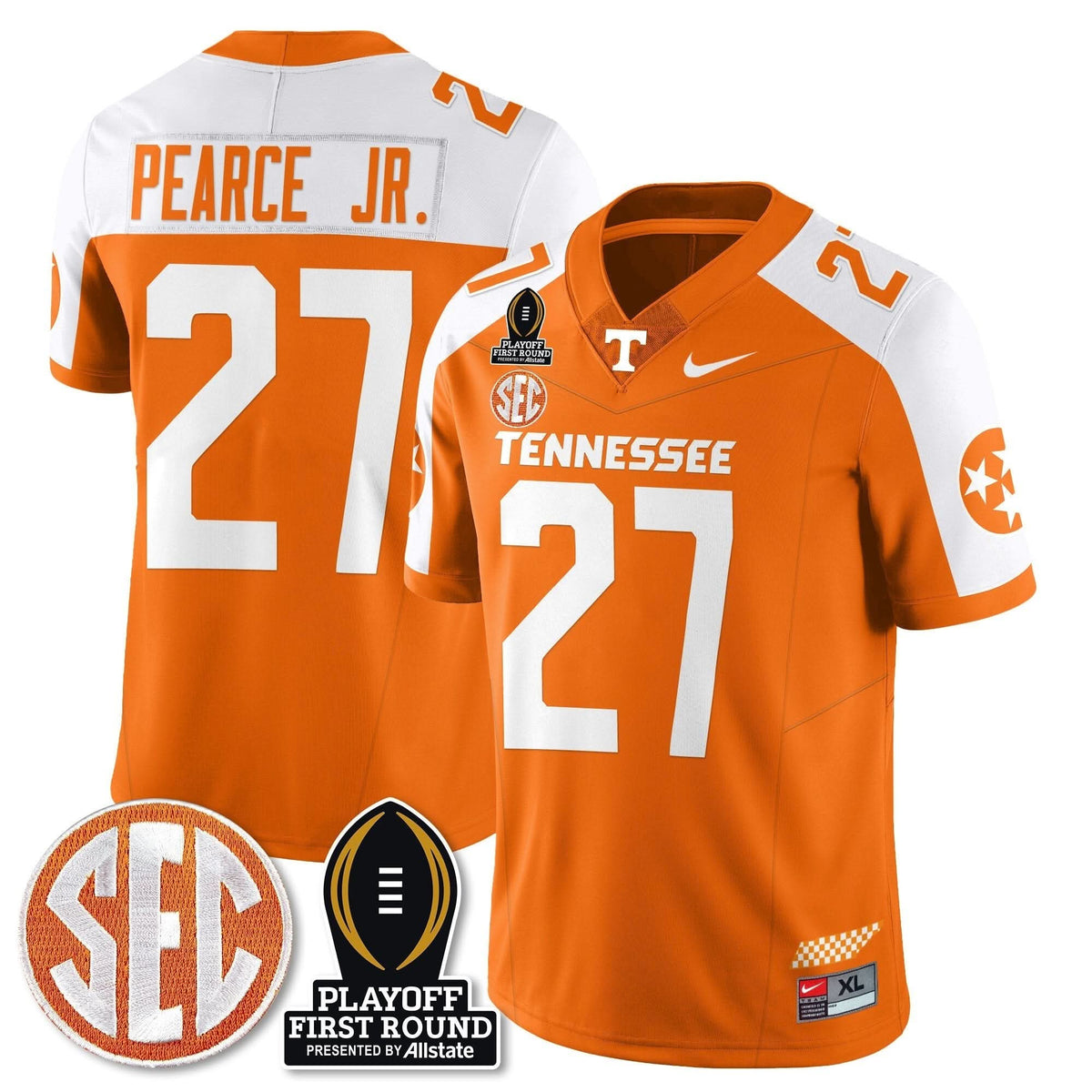 Tennessee Volunteers Football Jersey - Playoff First Round Patch