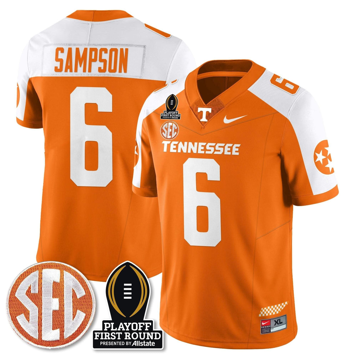 Tennessee Volunteers Football Jersey - Playoff First Round Patch