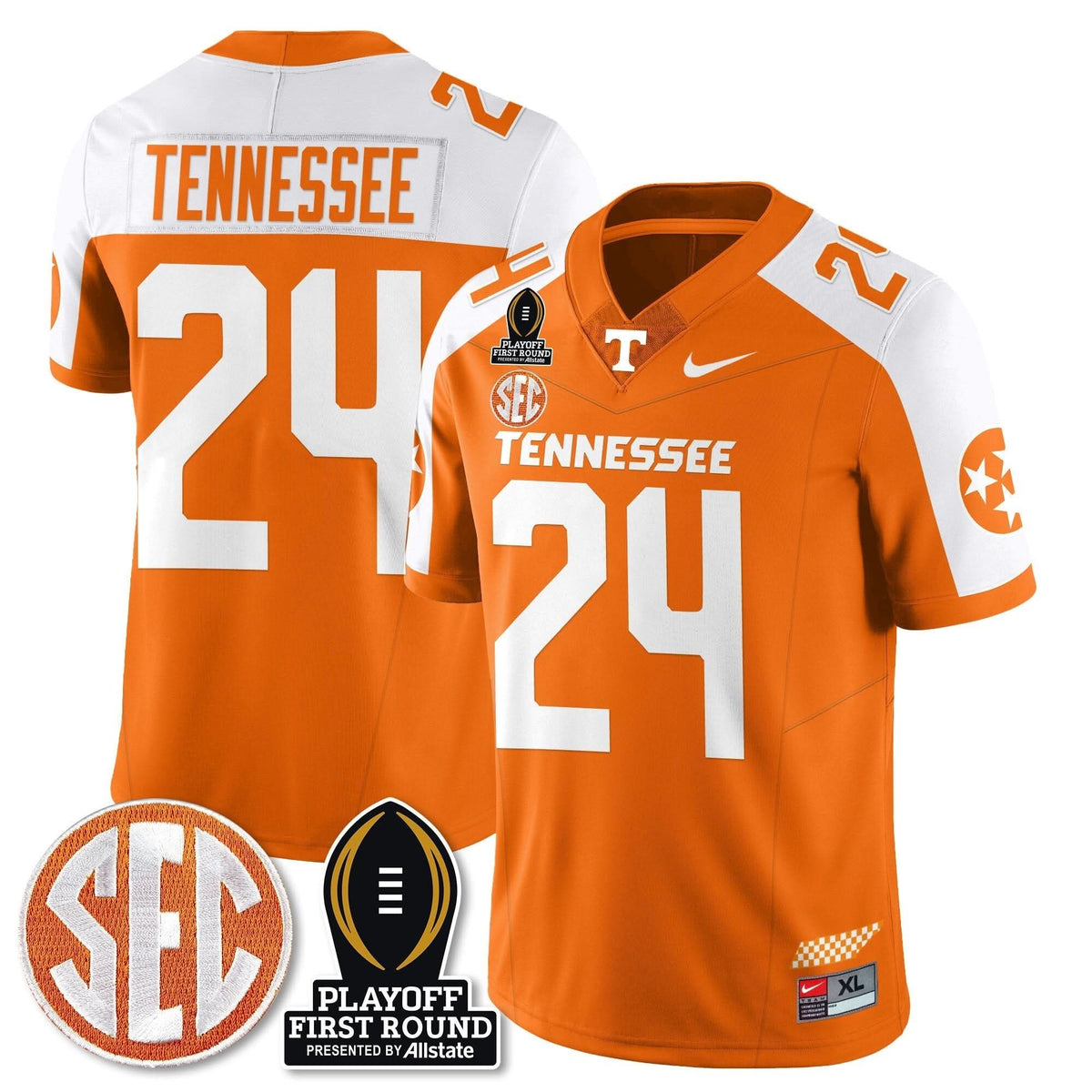 Tennessee Volunteers Football Jersey - Playoff First Round Patch