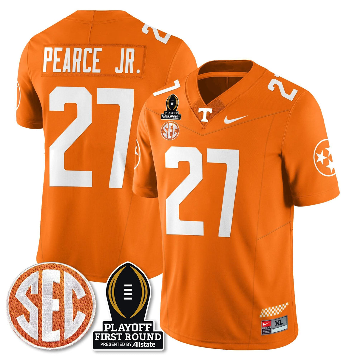 Tennessee Volunteers Football Jersey - Playoff First Round Patch