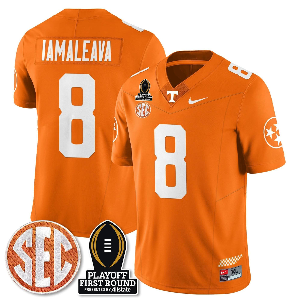Tennessee Volunteers Football Jersey - Playoff First Round Patch