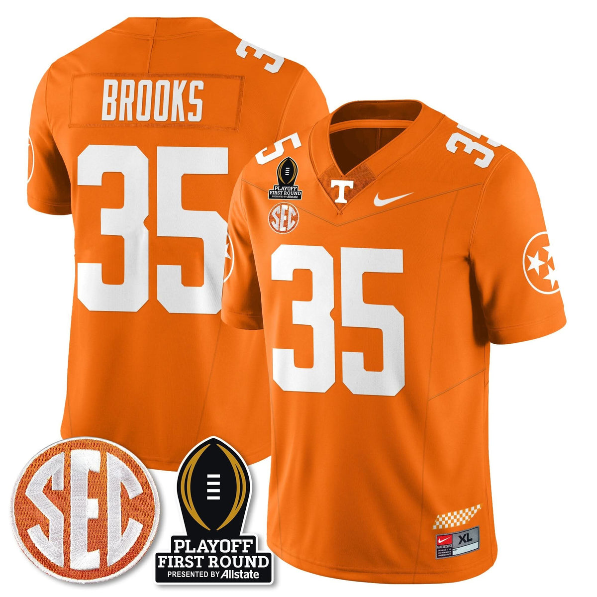 Tennessee Volunteers Football Jersey - Playoff First Round Patch