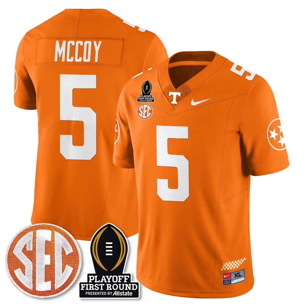 Tennessee Volunteers Football Jersey - Playoff First Round Patch