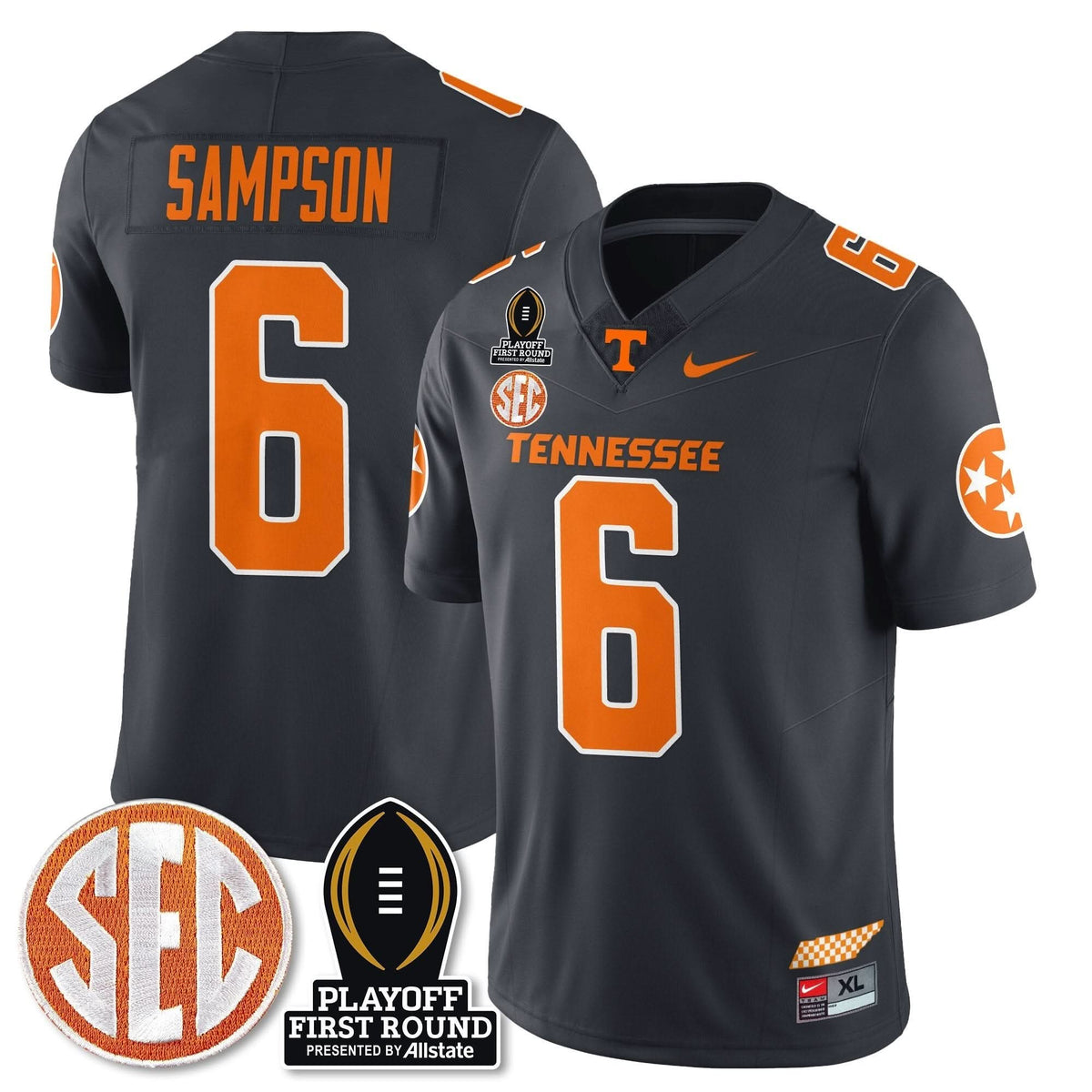Tennessee Volunteers Football Jersey - Playoff First Round Patch
