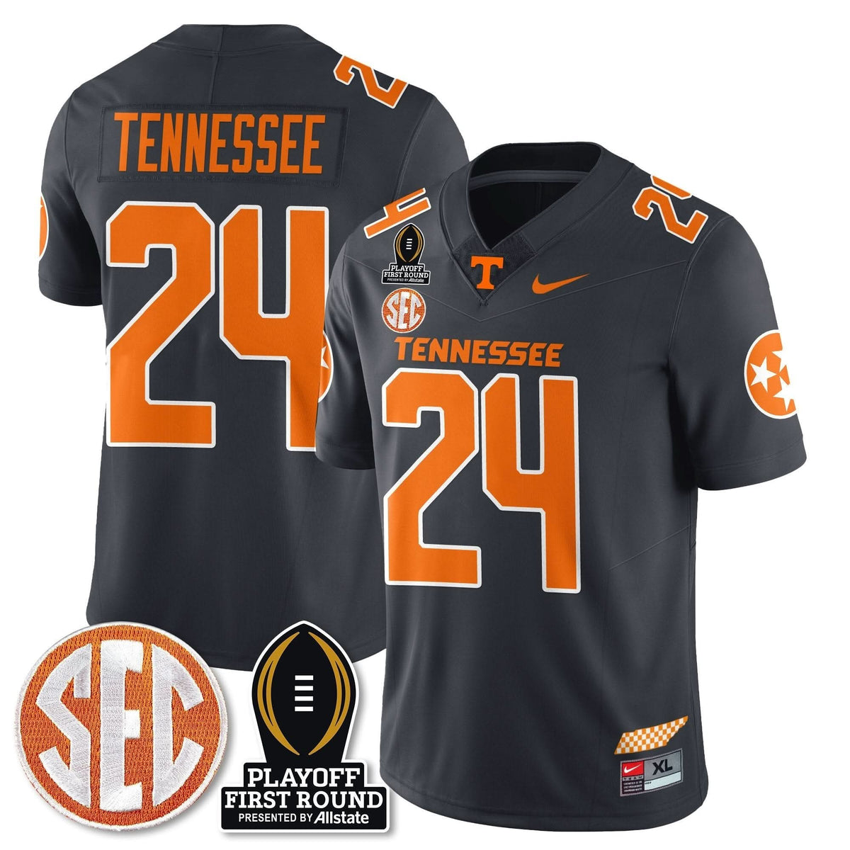 Tennessee Volunteers Football Jersey - Playoff First Round Patch
