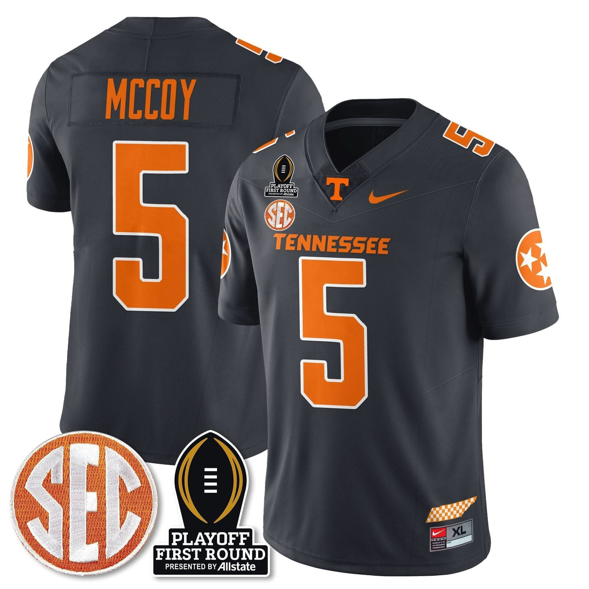 Tennessee Volunteers Football Jersey - Playoff First Round Patch