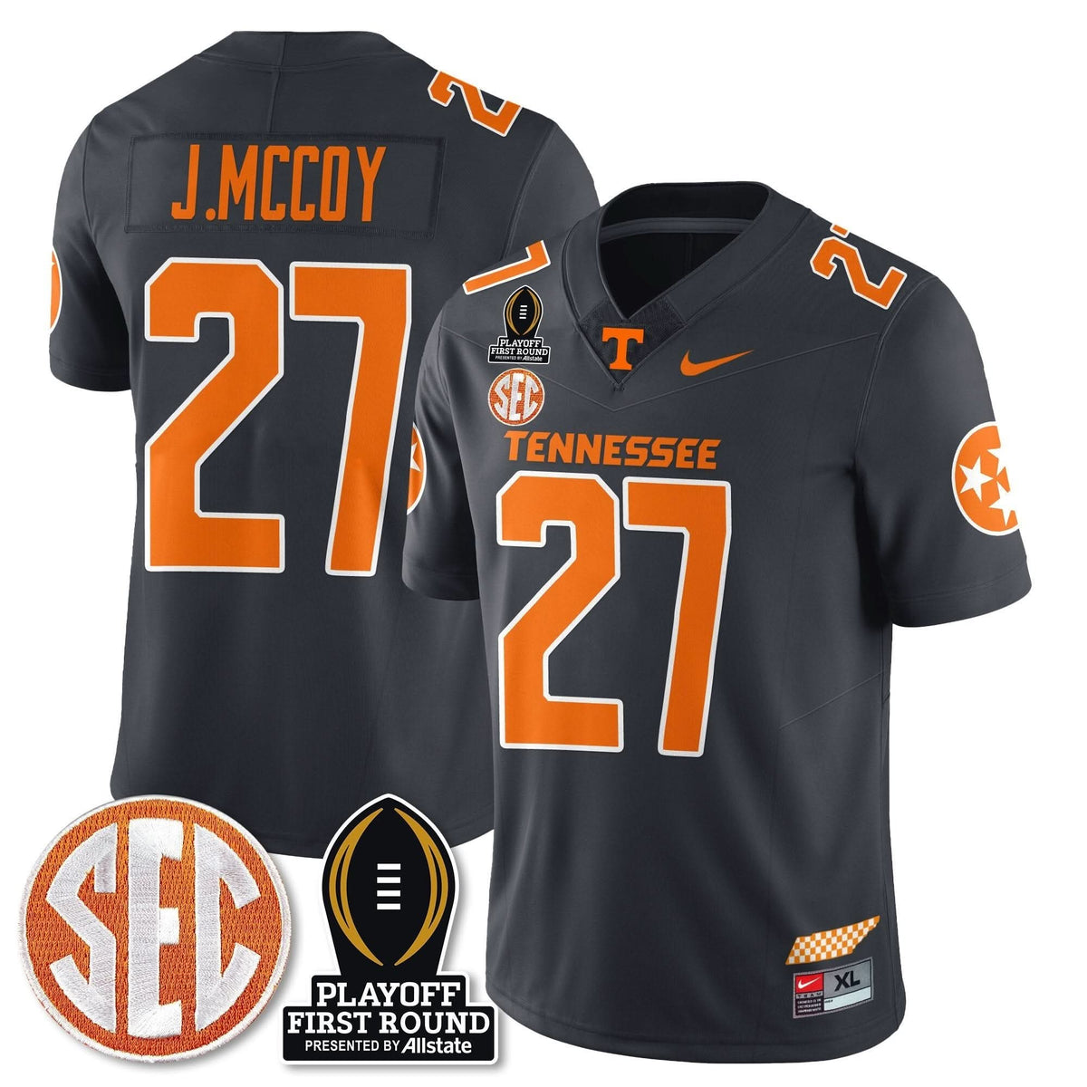 Tennessee Volunteers Football Jersey - Playoff First Round Patch