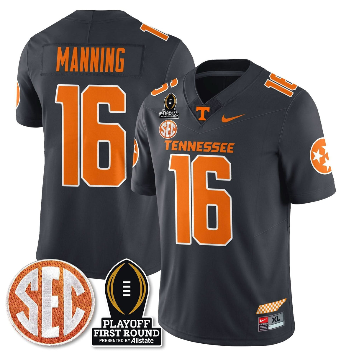 Tennessee Volunteers Football Jersey - Playoff First Round Patch