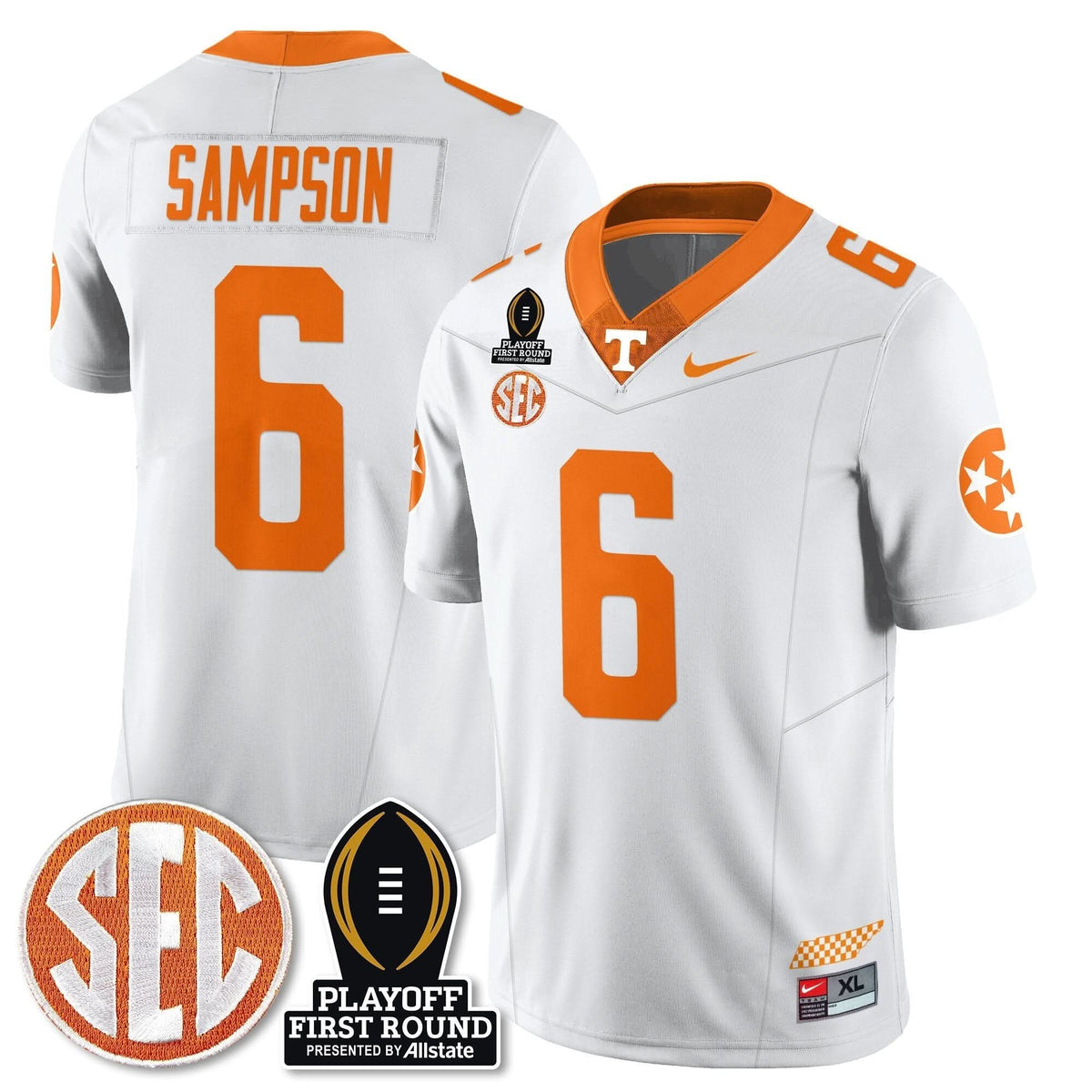 Tennessee Volunteers Football Jersey - Playoff First Round Patch