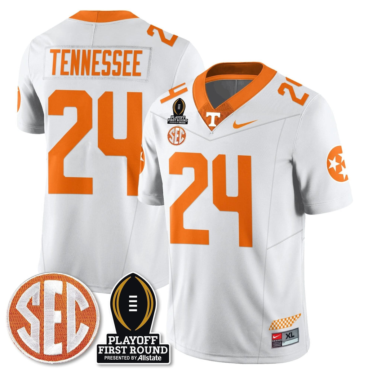 Tennessee Volunteers Football Jersey - Playoff First Round Patch