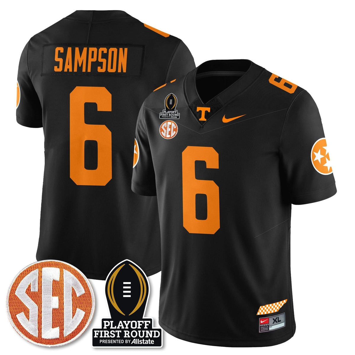 Tennessee Volunteers Football Jersey - Playoff First Round Patch