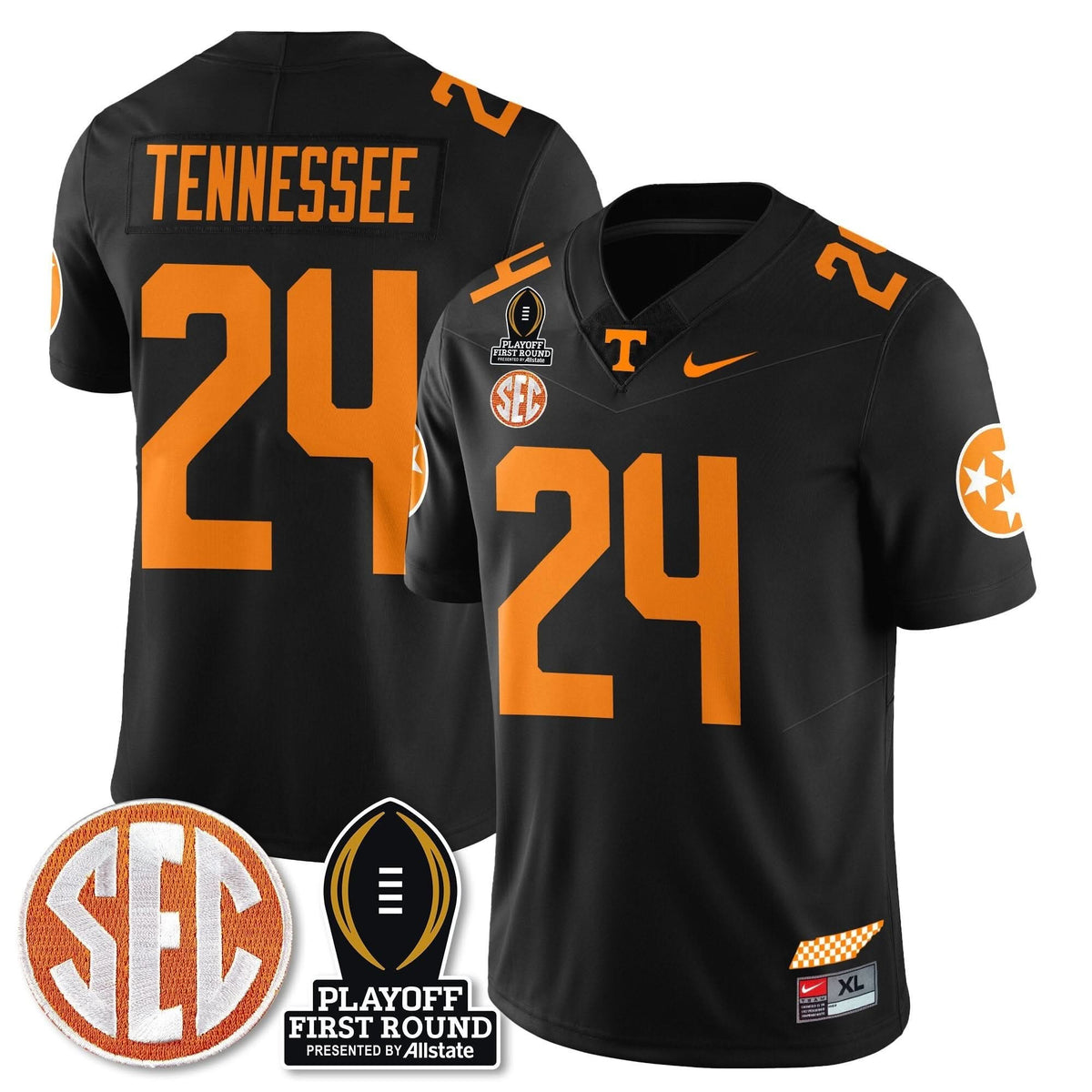 Tennessee Volunteers Football Jersey - Playoff First Round Patch