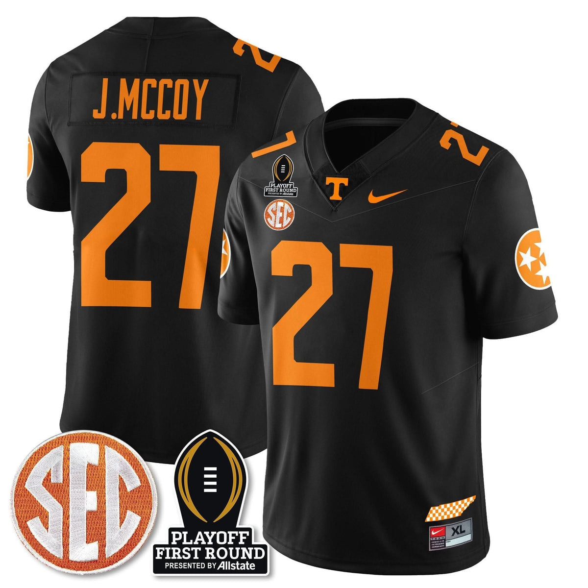 Tennessee Volunteers Football Jersey - Playoff First Round Patch