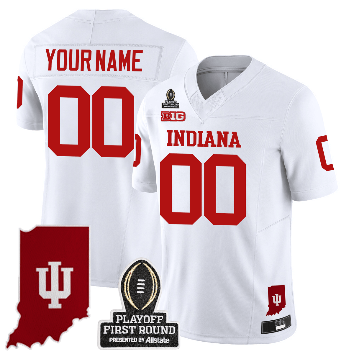 Indiana Hoosiers 24/25 Jersey - CFP First Round Patch