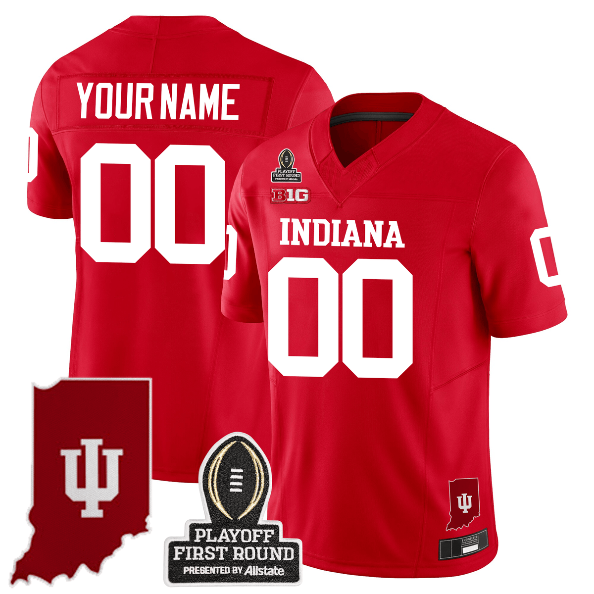 Indiana Hoosiers 24/25 Jersey - CFP First Round Patch