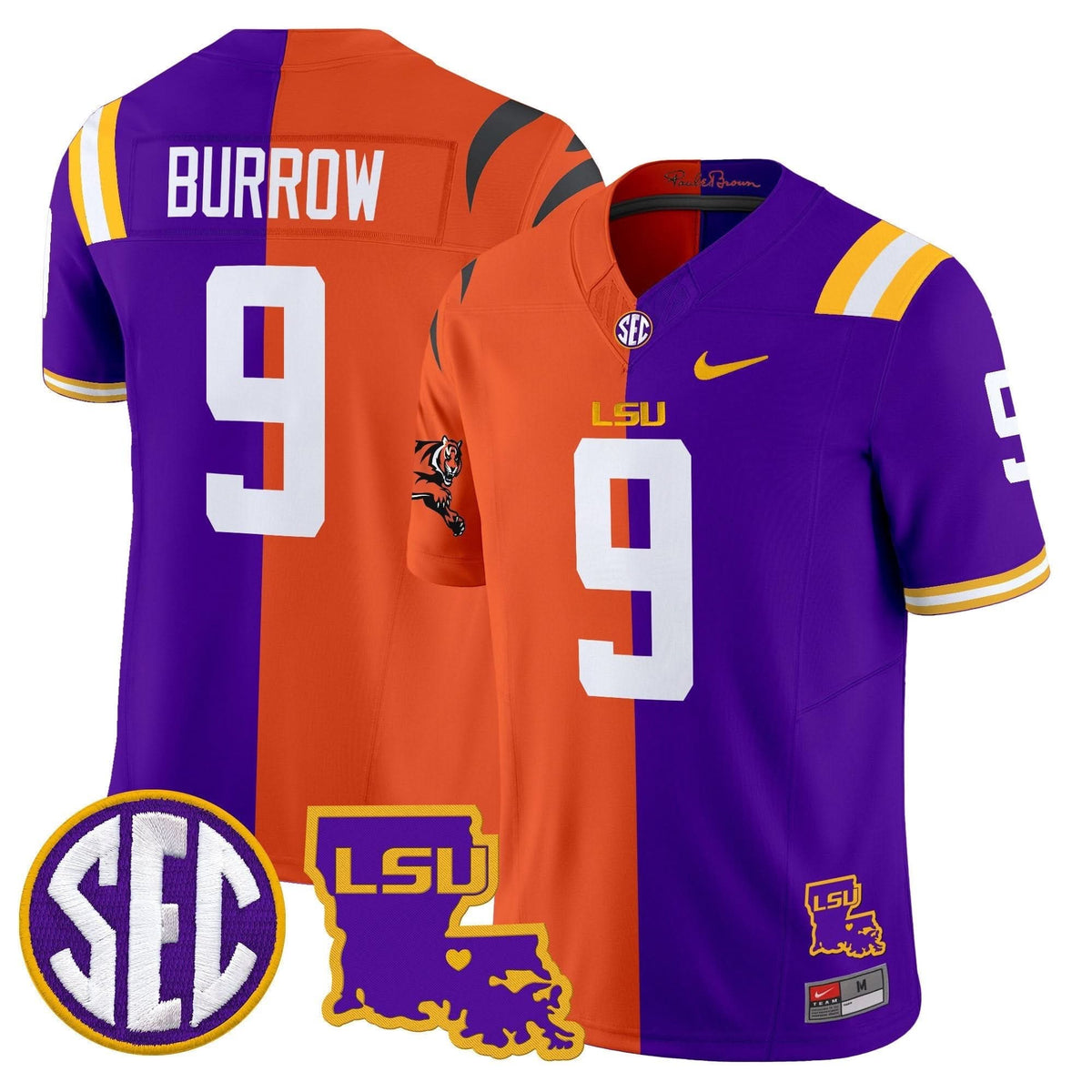 LSU Tigers Tiger Split Vapor Limited Jersey