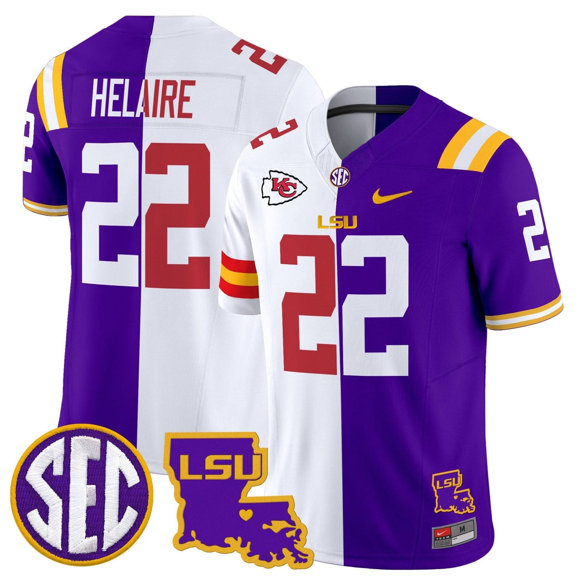LSU Tigers Tiger Split Vapor Limited Jersey