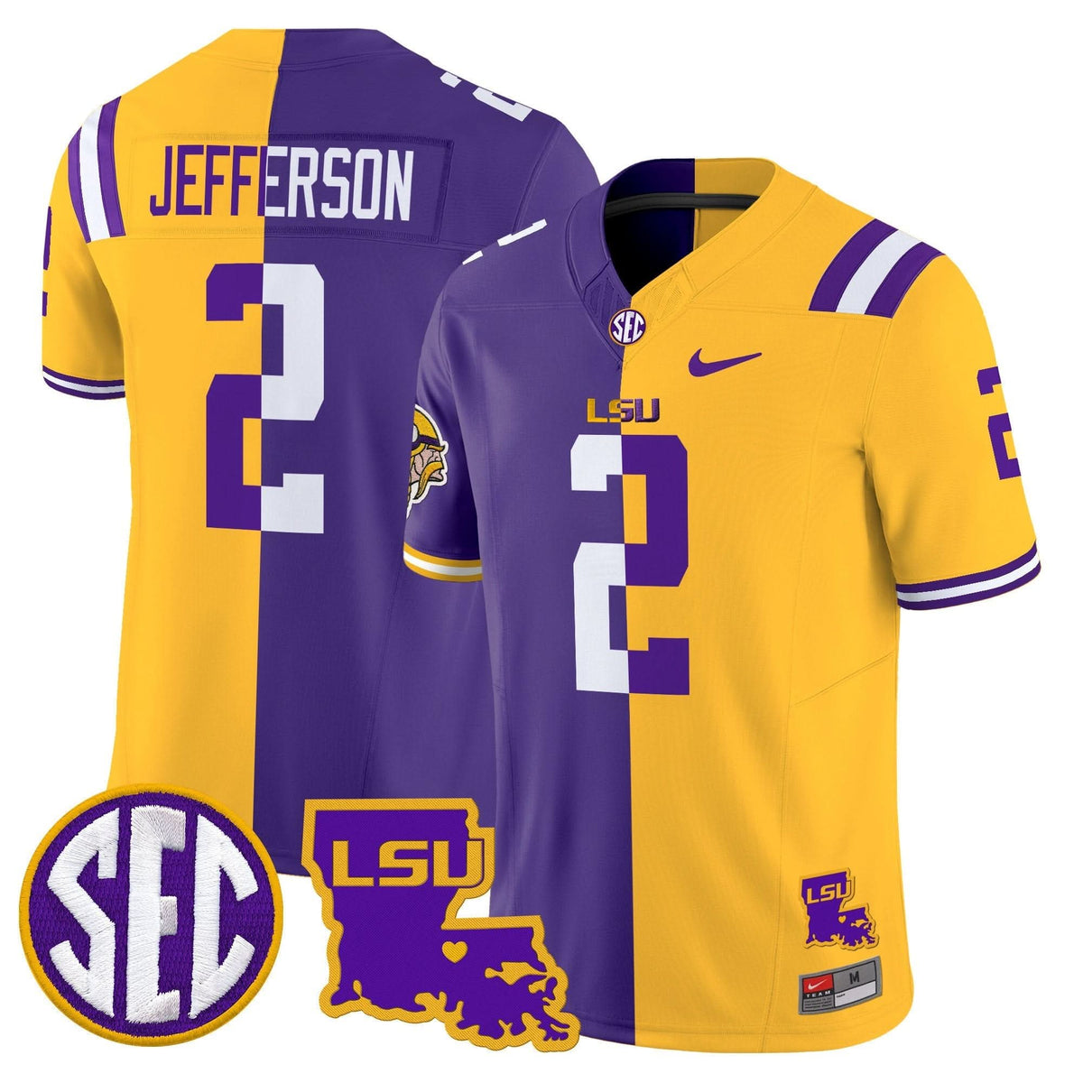 LSU Tigers Tiger Split Vapor Limited Jersey