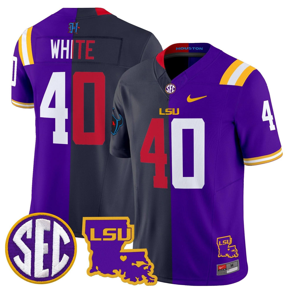 LSU Tigers Tiger Split Vapor Limited Jersey