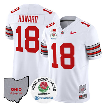Ohio State Buckeyes 'Heritage Stripe' Rose Bowl Vapor Limited Jersey