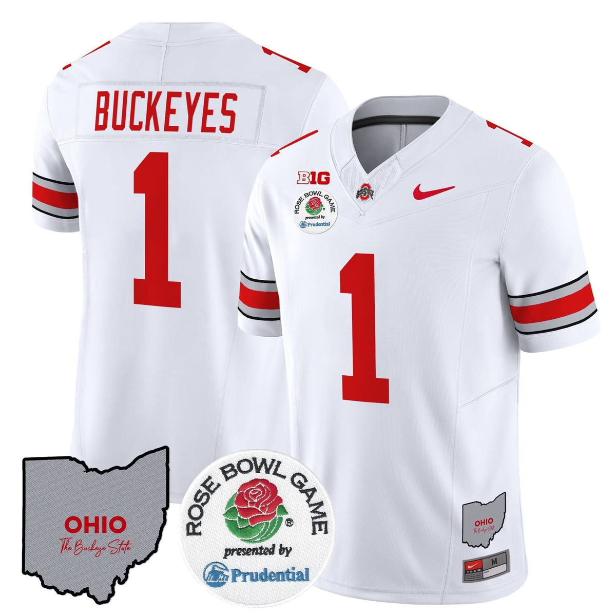 Ohio State Buckeyes Rose Bowl Vapor Limited Jersey V2