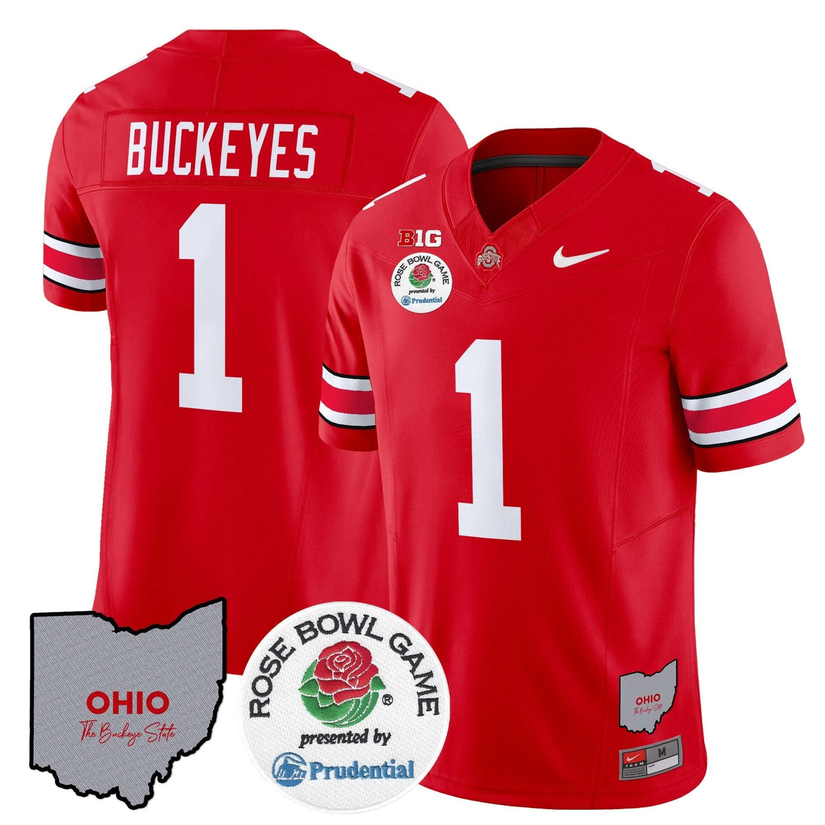 Ohio State Buckeyes Rose Bowl Vapor Limited Jersey V2