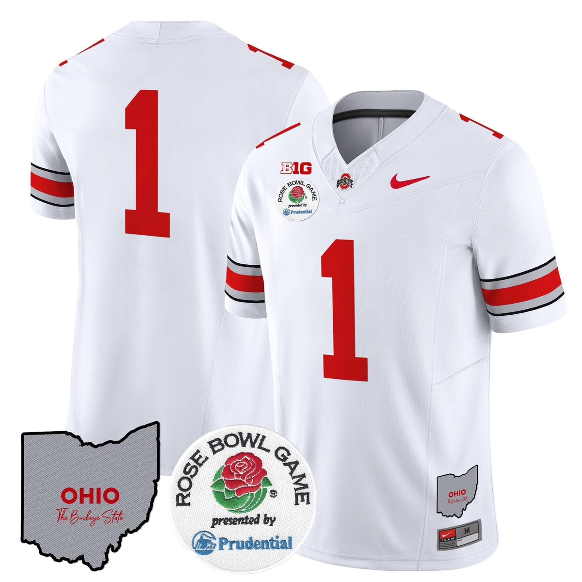 Ohio State Buckeyes Rose Bowl Vapor Limited Jersey V2