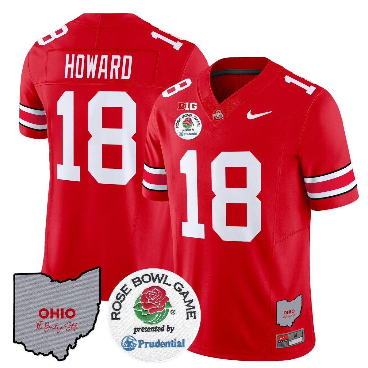 Ohio State Buckeyes Rose Bowl Vapor Limited Jersey V2