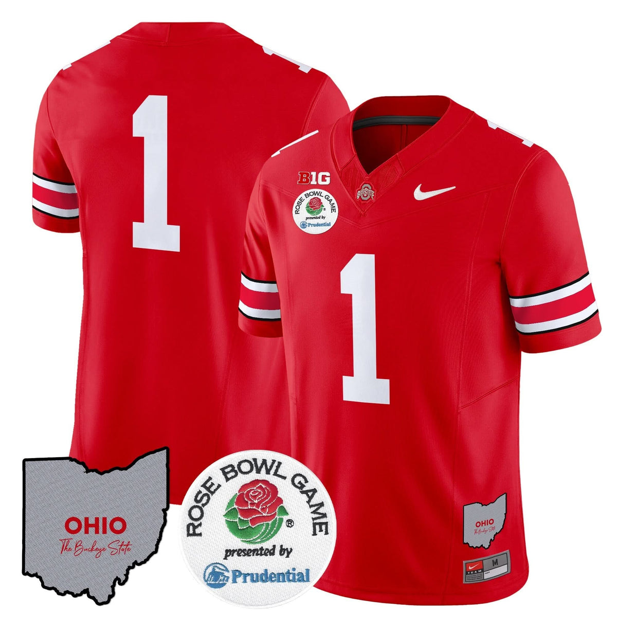 Ohio State Buckeyes Rose Bowl Vapor Limited Jersey V2