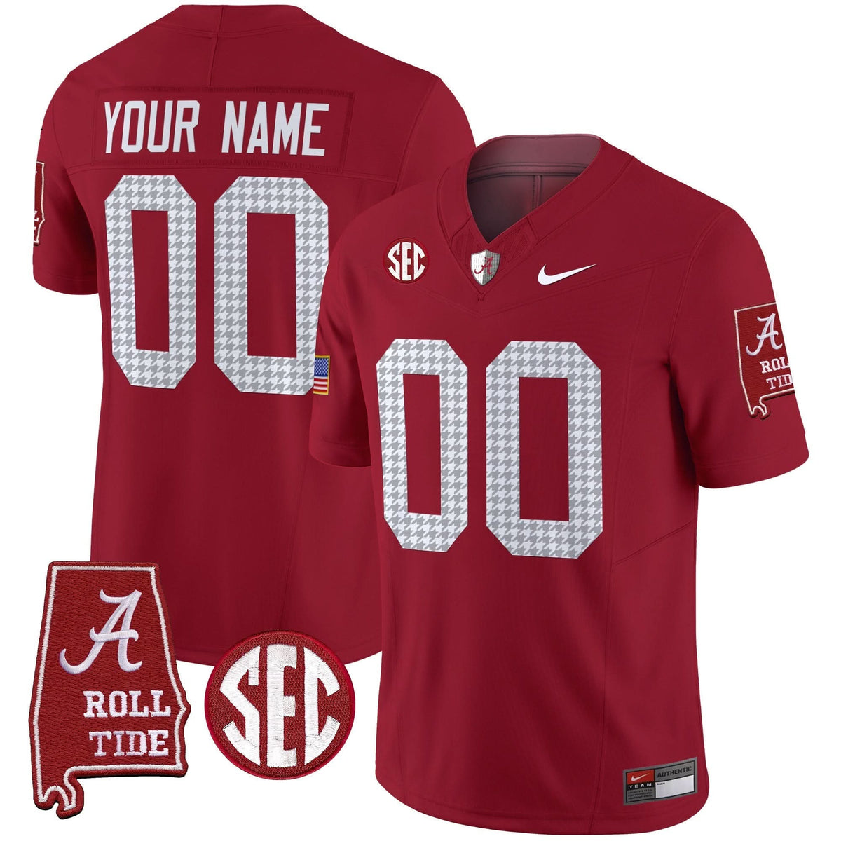 Alabama Crimson Tide Pro Combat Vapor Limited Custom Jersey