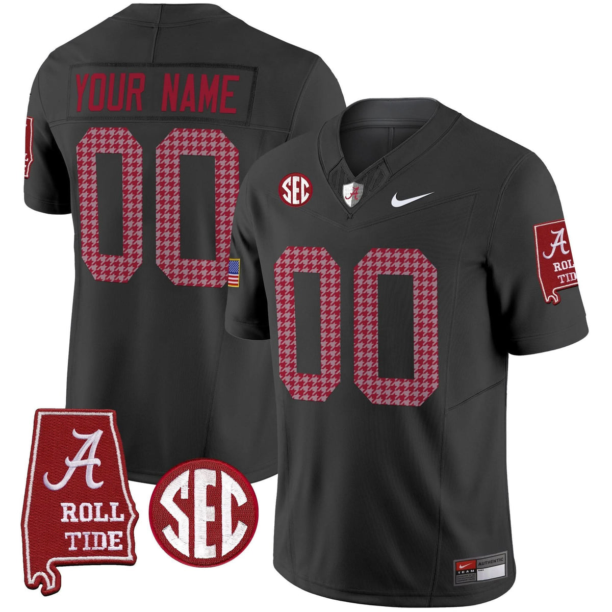 Alabama Crimson Tide Pro Combat Vapor Limited Custom Jersey