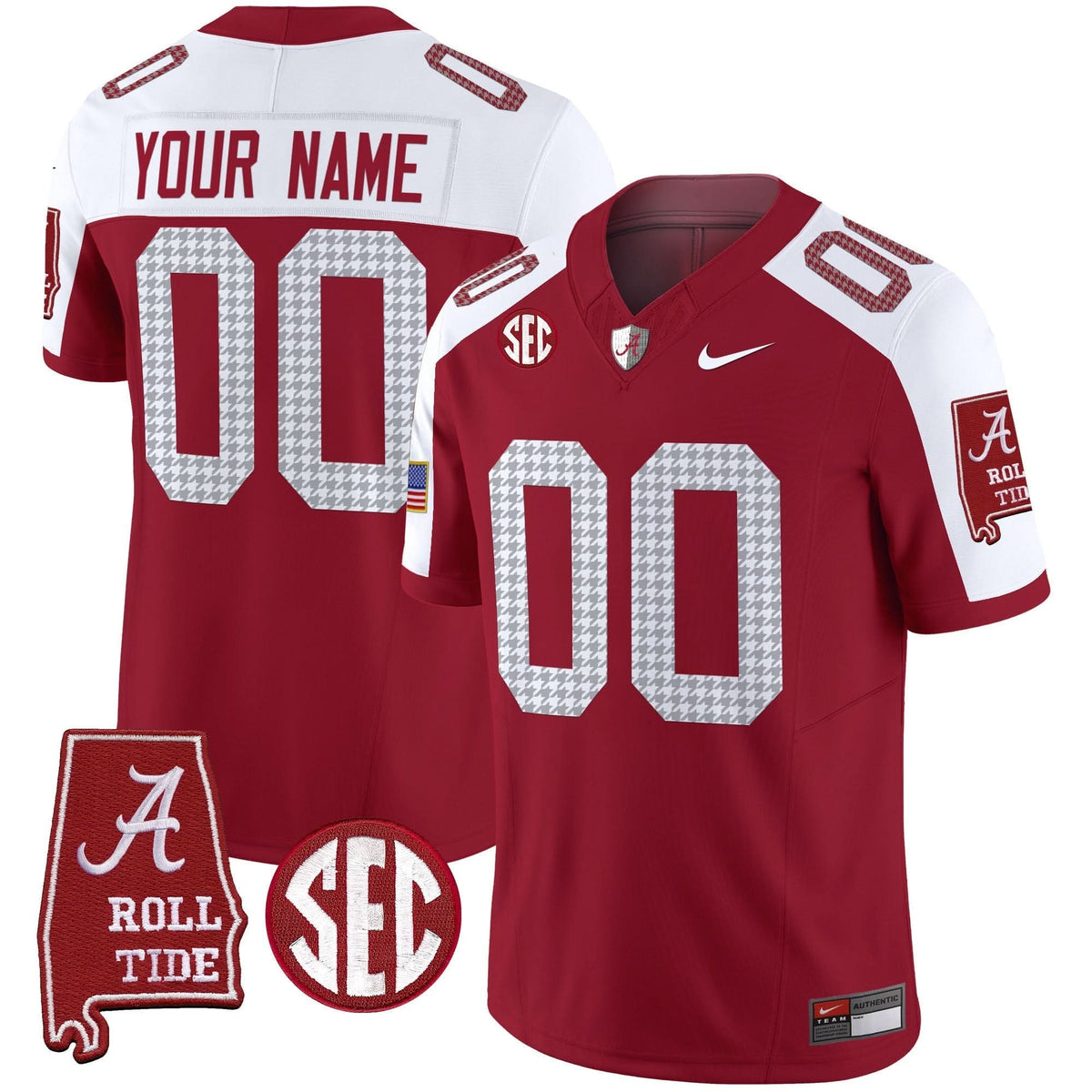 Alabama Crimson Tide Pro Combat Vapor Limited Custom Jersey