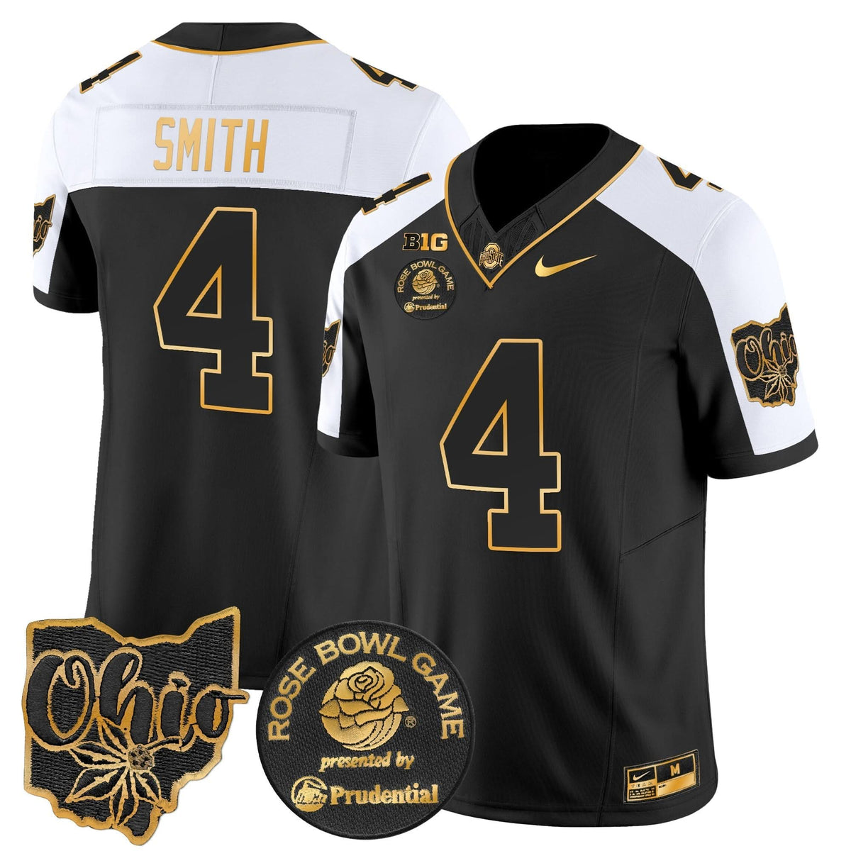 Ohio State Buckeyes Rose Bowl Gold Vapor Limited Jersey