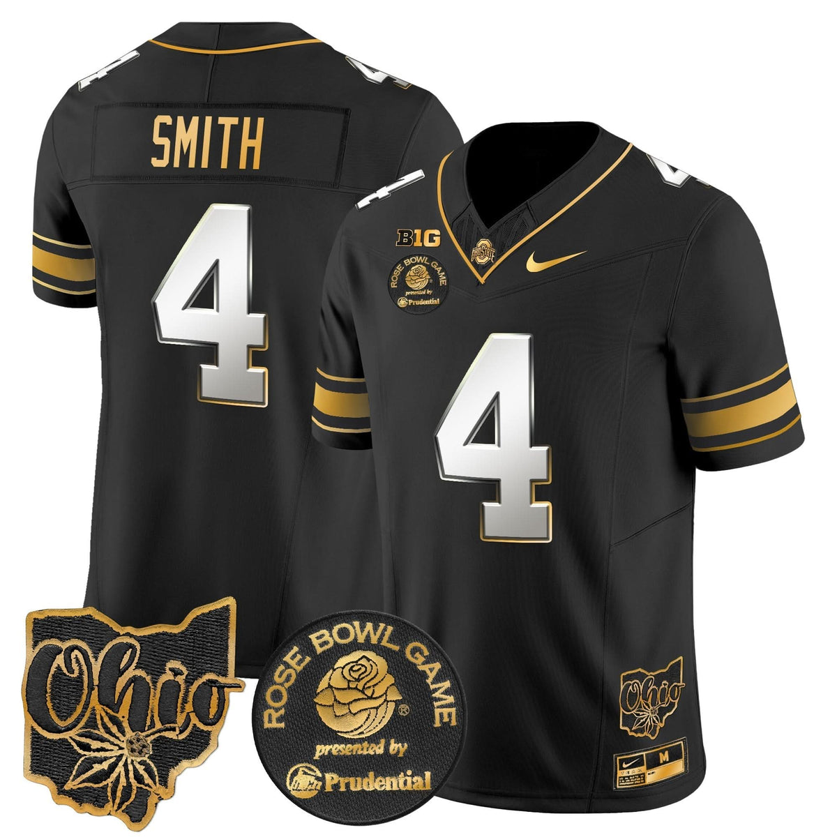 Ohio State Buckeyes Rose Bowl Gold Vapor Limited Jersey