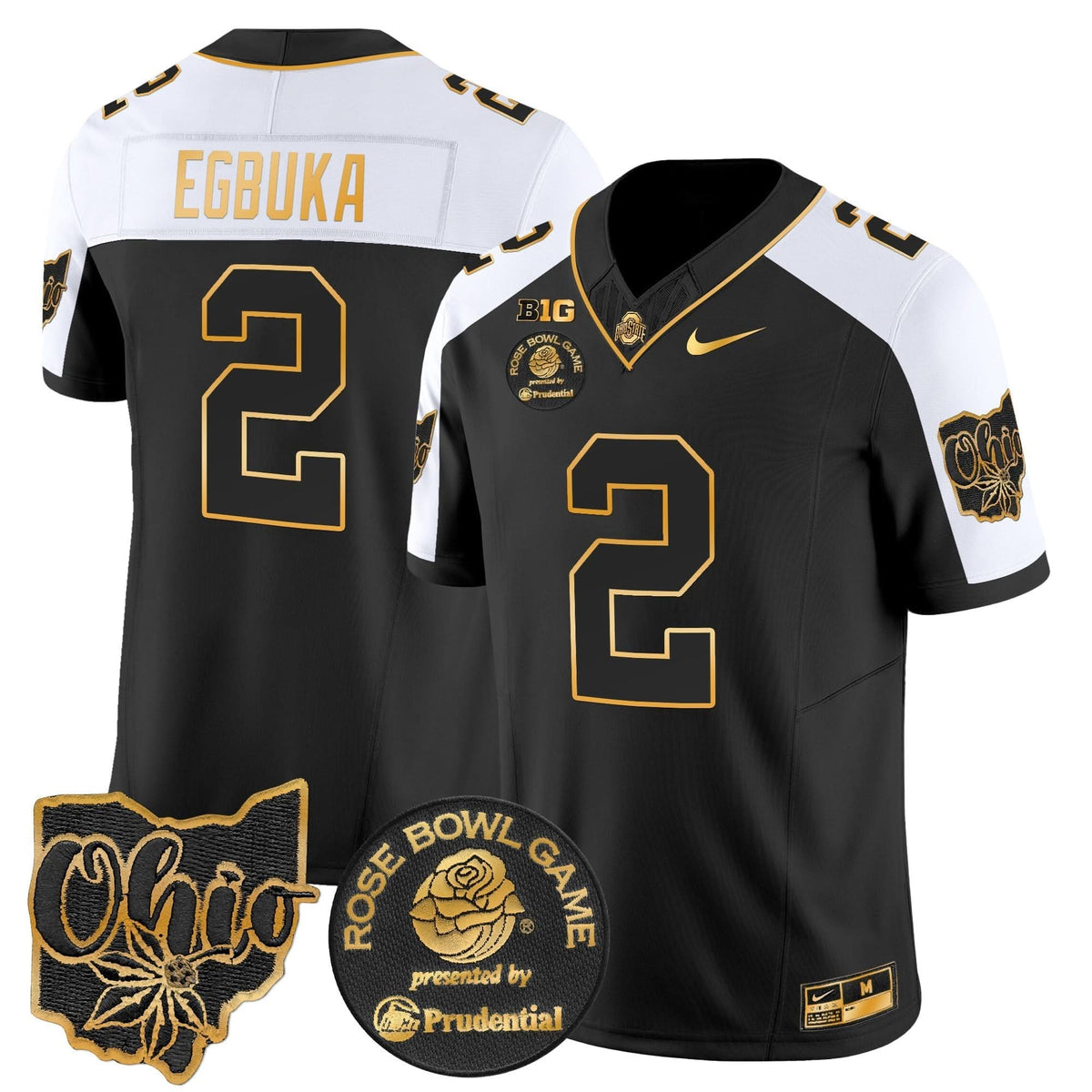 Ohio State Buckeyes Rose Bowl Gold Vapor Limited Jersey