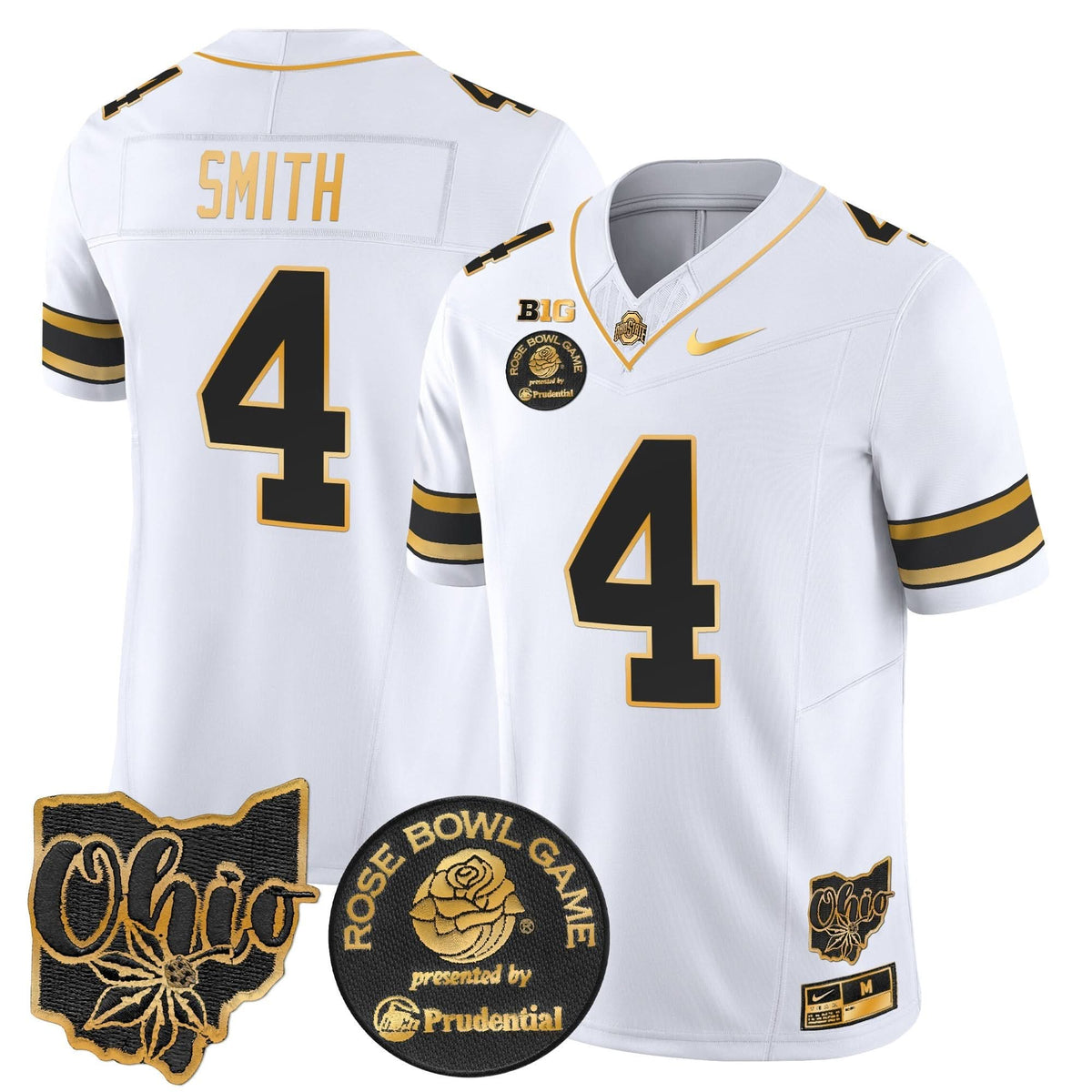 Ohio State Buckeyes Rose Bowl Gold Vapor Limited Jersey
