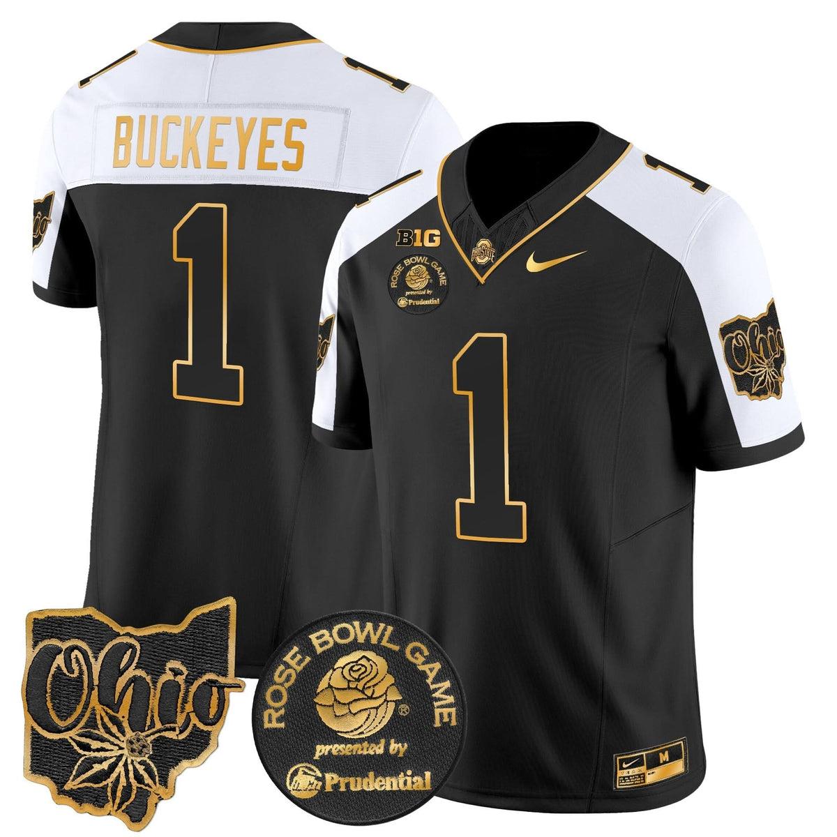 Ohio State Buckeyes Rose Bowl Gold Vapor Limited Jersey