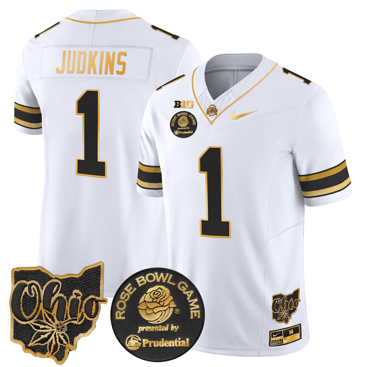 Ohio State Buckeyes Rose Bowl Gold Vapor Limited Jersey