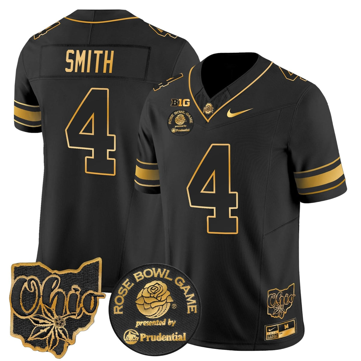 Ohio State Buckeyes Rose Bowl Gold Vapor Limited Jersey
