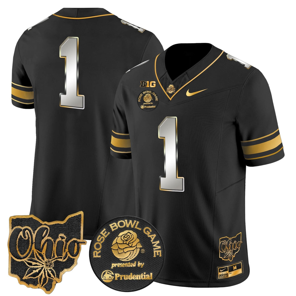 Ohio State Buckeyes Rose Bowl Gold Vapor Limited Jersey