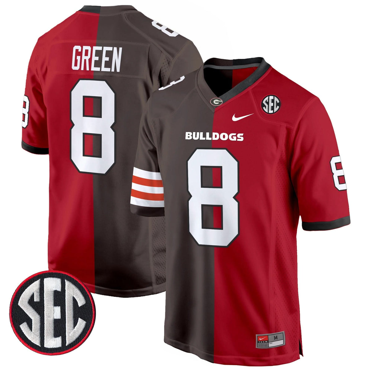 Green Bay Packers Split Game Jersey