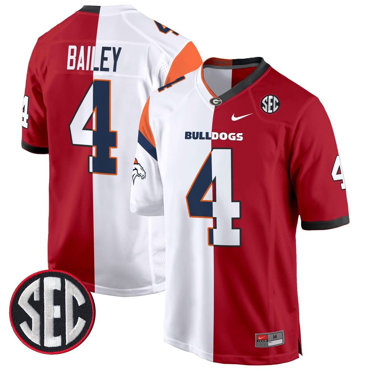Green Bay Packers Split Game Jersey