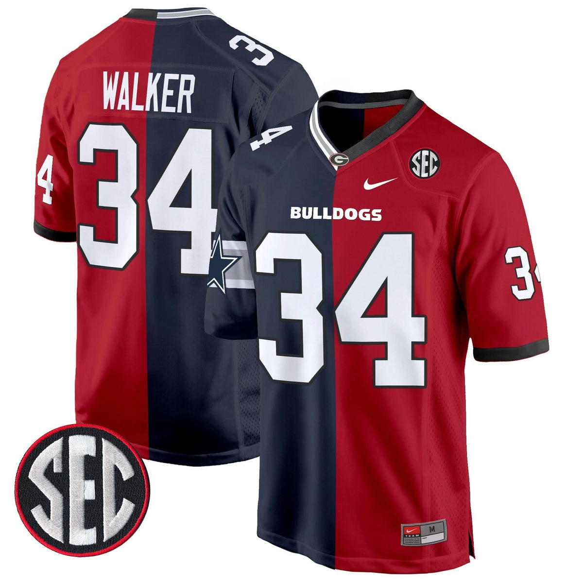 Green Bay Packers Split Game Jersey