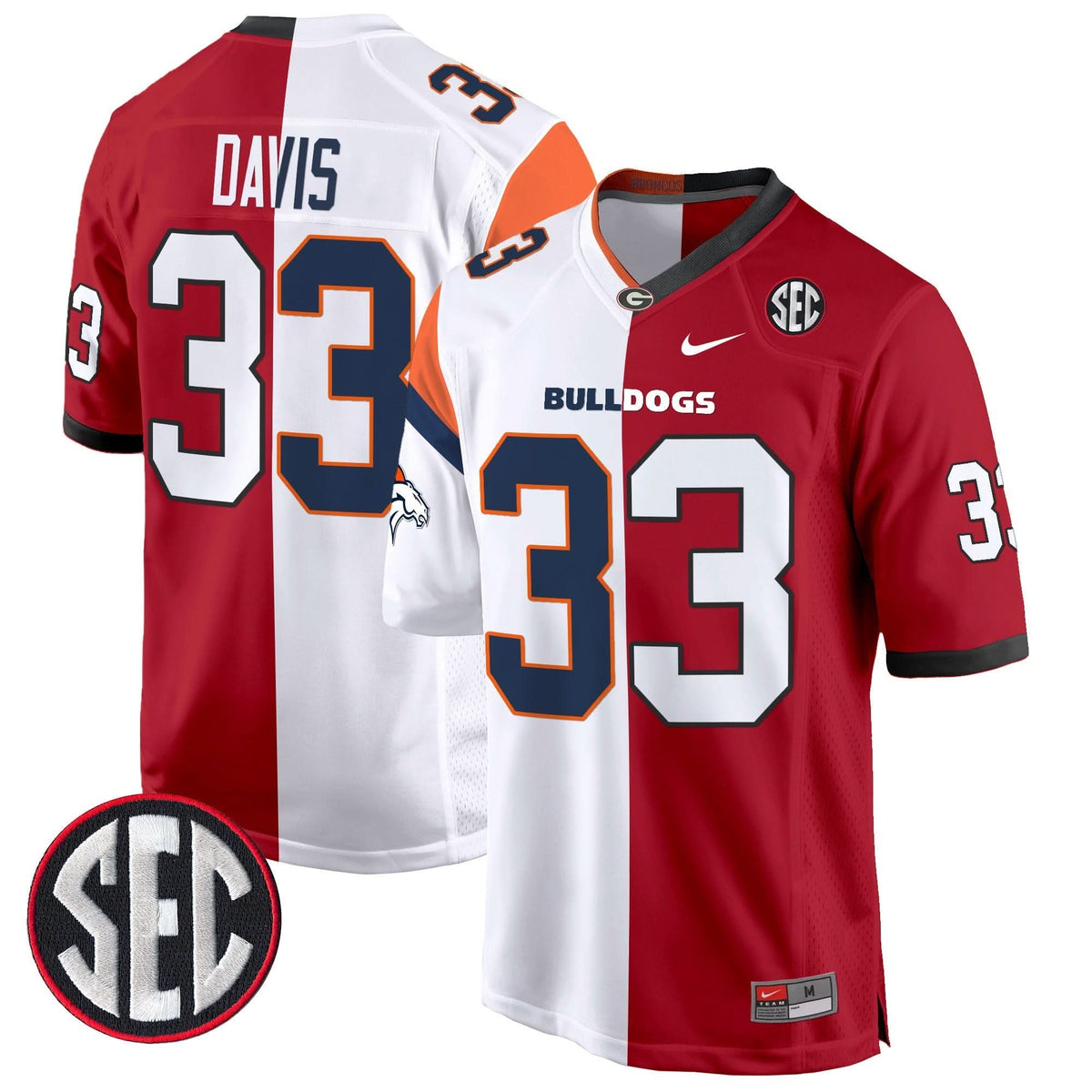 Green Bay Packers Split Game Jersey