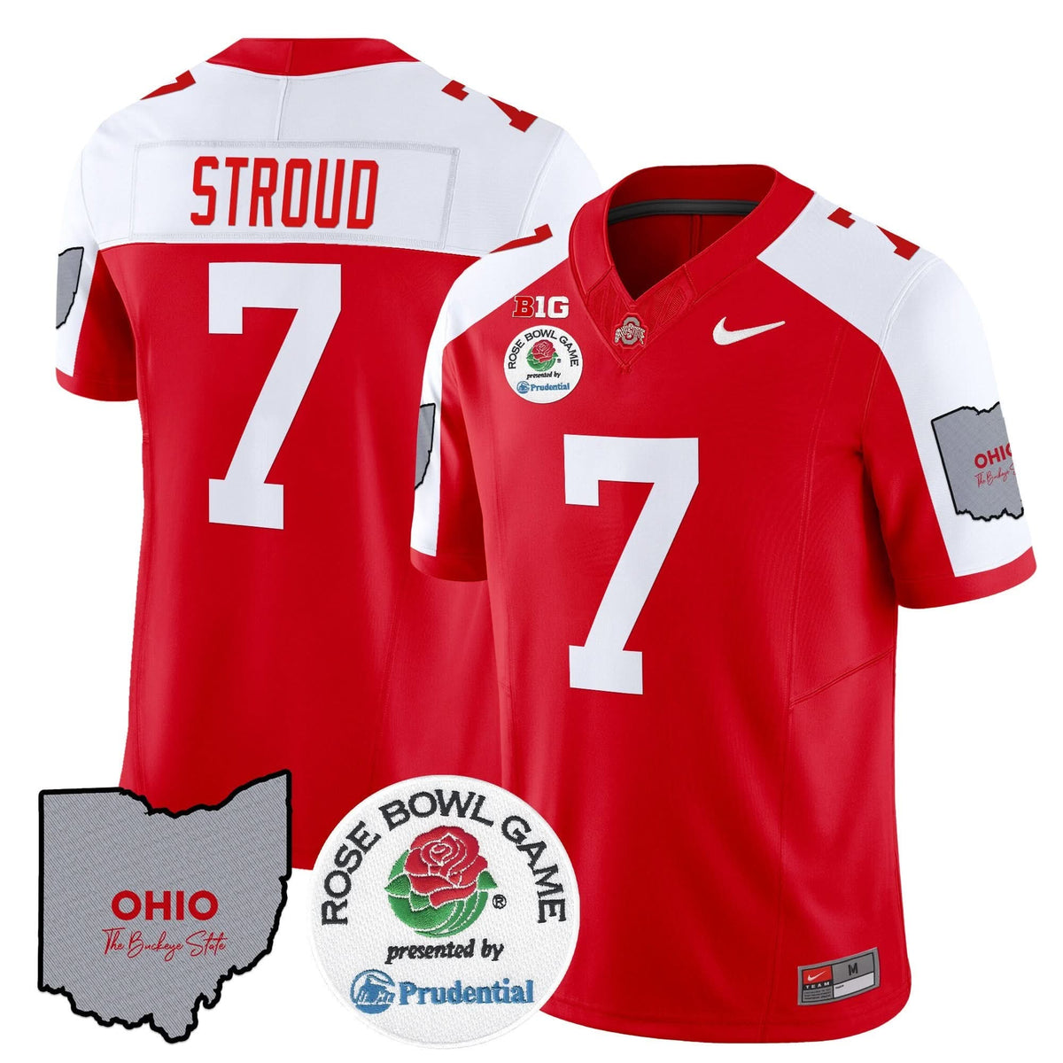 Ohio State Buckeyes Rose Bowl Vapor Limited Jersey V2