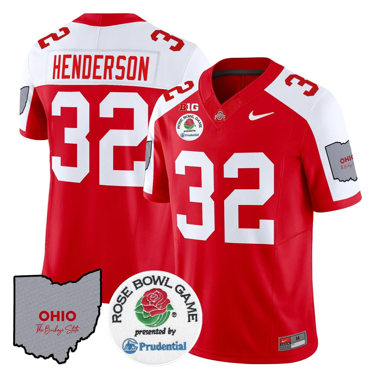 Ohio State Buckeyes Rose Bowl Vapor Limited Jersey V2